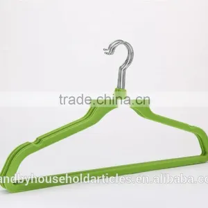 HM-003 70g Velvet Non Slip Suit Hanger With a Notch For Clothes Indoors Use 10pk Color Sleeve Quality Choice thumbnail-2