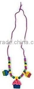Cupcake Wood Necklace Craft Kit thumbnail-1