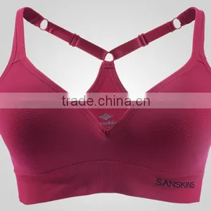 Low Price Hot Sex Women's Sport Bra no Trace no Rims,gym Bra thumbnail-2