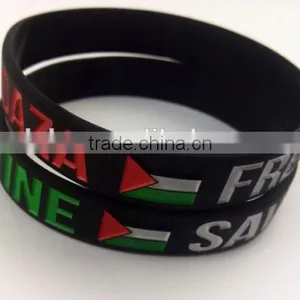 New Model & Most Popular Save Gaza Silicone Wrist Band ---- DH 16949 thumbnail-1