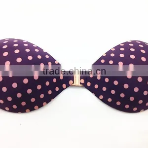 Popular With Young Girl Adhesive Sponge Strapless Bra Best Quality Bra With Cute Dot Design thumbnail-6