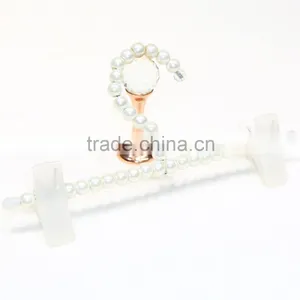 QD-B19 Stylish Custom Pearl Kids Pants Hanger for Children Clothes thumbnail-1