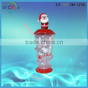 Plastic Straw Cup With Toy Lid for Promotion thumbnail-1