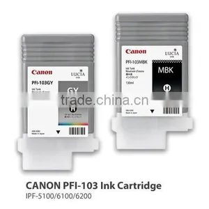 Original CANON PFI-103 Inkjet Cartridge Used for IPF-5100/6100/6200 Format Printers Plotter thumbnail-1