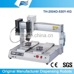 Benchtop Silicon Glue Dispensing Machine With Dual Station TH-2004D-530Y thumbnail-1