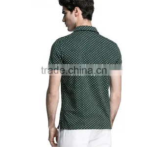Custom Mens Quick Dry Spot Pure Cotton Moisture Transfer Polo Shirts thumbnail-2