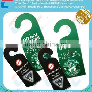 Promotional Custom Printing Plastic PVC Door Hanger Tags for Hotel thumbnail-6