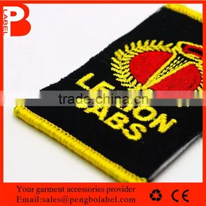 Customized High Quality Clothing Neck Coller Woven Label Manufacturernewest Design Customized Embroidery High Density Thread Wov thumbnail-6