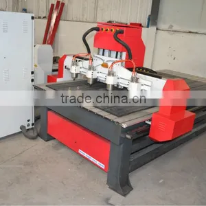 4 Axis Rotary Carving Four Heads Wood Cnc Router for Sale thumbnail-3