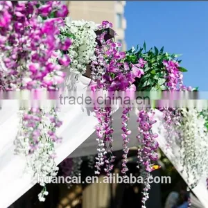 High Quality White Wisteria 110cm,artificial Wisteria Flower thumbnail-2