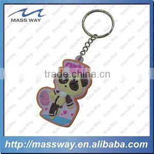 Kids Lovely Cartoon Custom Design 3D Soft Rubber PVC Key Chain thumbnail-3