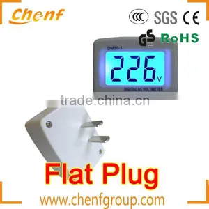 High Quality LCD Digital Volt Voltage Meter Led AC 100-300V US Plug thumbnail-1