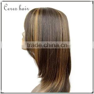Ceres Factory Price 100% Brazilian Remy Hair Wig F4/27 Mixed Blonde Color Lace Front Wig thumbnail-3