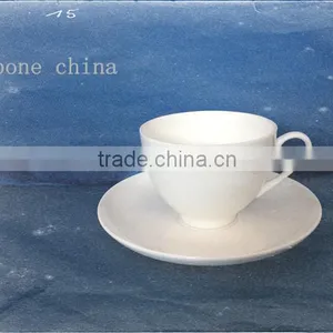 290cc Bone China Bulk Coffee Tea Porcelain Blank Cup&Saucer Set thumbnail-1