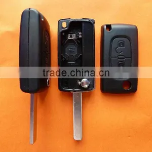 Promotion Citroen 307 Blade 2 Buttons Flip Remote Key Blank & Blank Car Key &key Shell thumbnail-1