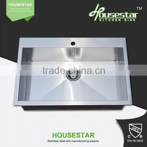 High Quality Wholesale Price Topmount Single Bowl Stainless Steel Kitchen Sink With Sound Deadening Pads And Coating - TR3220 thumbnail-3