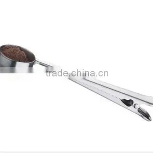 Stainless Steel Coffee Measuring Spoons With Clip thumbnail-2