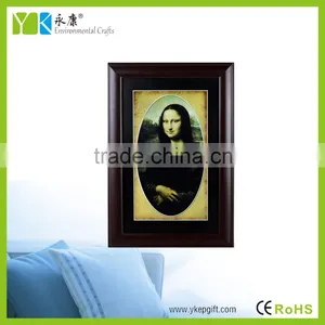 Wooden Frame Activated Carbon Beautiful Mona Lisa Wall Hanging Paintings thumbnail-6
