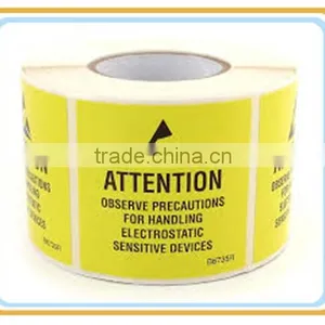 ESD BOPP Film Clear Caution Tape For Industrial Warning Use thumbnail-2