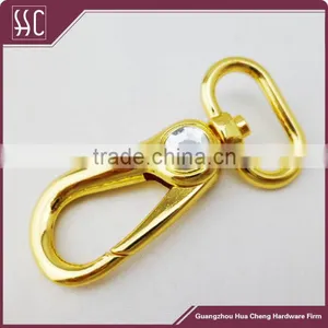 (Guangzhou China) Metal Spring Hook With Jewelry Gold Color,bag Snap Hook for Handbag,bag Hardware thumbnail-1