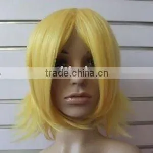 Cheap Synthetic Men Short Japanese Golden Cosplay Wig thumbnail-1
