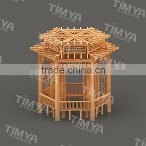Outdoor Aluminum Frame Doubl Layer Gazebo Tent 6x6 thumbnail-6
