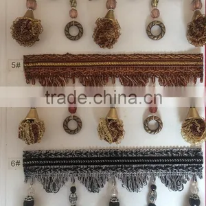 [YZLACE] Tassels Lace Curtains Wholesale 10010 thumbnail-2