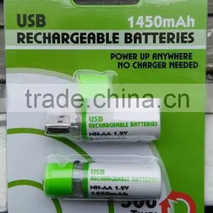 AA Ni-MH Rechargeable USB Battery Pack 256 thumbnail-1