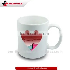 Sublimation Ceramic Heart Shape Color Changing Mug 11oz (SFS-MG20H) thumbnail-1