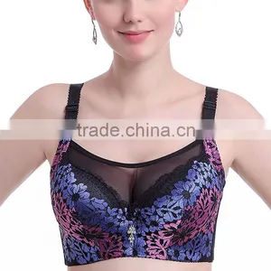 Multi Color Full Cup Pad Women Brassiere Underwear Big Size 80 85 90 95 100 C D Bras Sexy Bras thumbnail-2