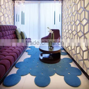 Cut Pile Wool Hand Tufted Carpet With Carved Pattern, Shenzhen Carpets thumbnail-1