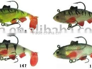 Life Like Soft Swimbait Imbeded Lead and Hooks Fishing Bait thumbnail-1