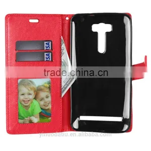 Hot Sale PU Leather Mobile Phone Flip Wallet Kickstand Case for ASUS Zenfone 2 Laser ZE601KL 6.0 thumbnail-1