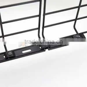 Powder Coated Mesh Grid Steel Hanging Cable Tray CE RoHS SGS / Wire Mesh Cable Tray thumbnail-1