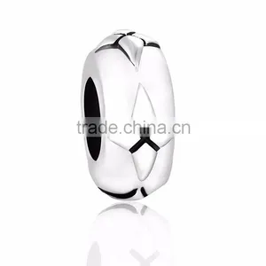 STY004 Silver Clip On Lock Stopper Beads Fit Snake Charm Bracelet thumbnail-1