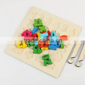 Wooden Training Aid Interesting Arabic Numerals Educational DIY Toy thumbnail-4