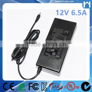Switch Power Supply 12V 6.5A Power Adapter KC UL SAA C-tick Approved Power Adapter 12V 6.5Amp thumbnail-1