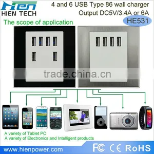 USB Wall Socket 6 USB Charging Ports thumbnail-4