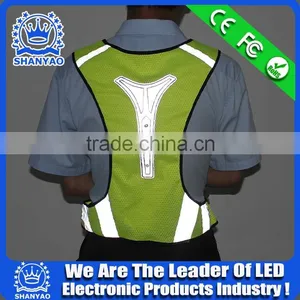 Lighting up in Dark Keep Safe LED Flashing Reflective Running Vest thumbnail-1