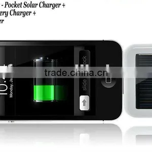 Universal Charger for IPhone 5 Smart Phone & FM Transmitter by Portable Solar Power thumbnail-1