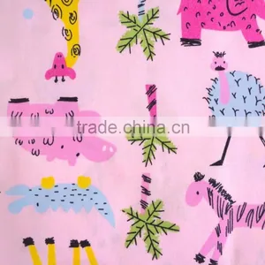 Animal Print Cotton Fabric, TC 65/35 21s*21s 100*50,167g/sm, Childrens Cotton Fabric, Print Fabrics for Garment thumbnail-3