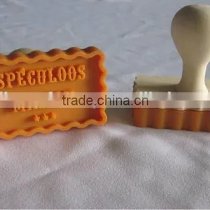 Rectangle Shapee Silicone Cookie Stamp thumbnail-1