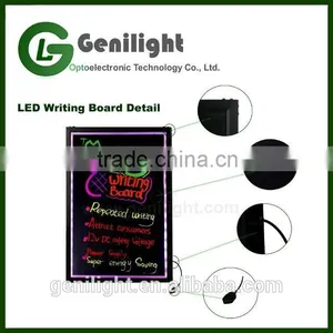2016 Hot Sale 40*60 CM LED Writing Can Use Power Bank Acrylic LED Sign Board thumbnail-3