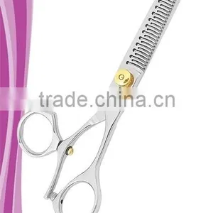 Thining Shears Glory 35 Teeth Wire Cut Rotating Thumb 6 Inch Removable Finger Rest Adjustable Gold Tension Dial Mirror Finish thumbnail-1