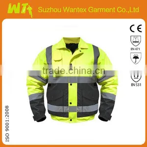 Cheap Wholesale Softshell Safety Jacket With Reflective Stripe For Worker Wear thumbnail-1