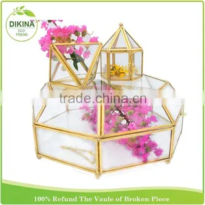 ^^^~~~ Wholesale Handblown Geometric Pot for Home& Wedding Decor ^^^~~~ Terraium Glass Plant Lacquer Vase thumbnail-4