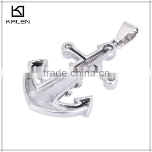Anchor Design Cool Fashion Men Stainless Steel Pendant From China KALEN thumbnail-2