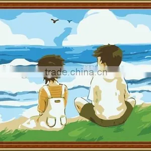 Custom DIY Nude Painting by Numbers With Brush Paint thumbnail-1