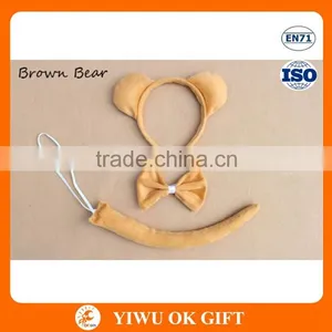 Hot Sale Bowknot Tail Headband Halloween Animal Ears Unit Party Favor Headband Bow Tie And Tail In Stock thumbnail-4