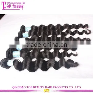 7A Grade Wholesale Deep Wave Human Hair Weave Natural Color Hair Bundles Unprocessed Virgin Peruvian Hair thumbnail-4
